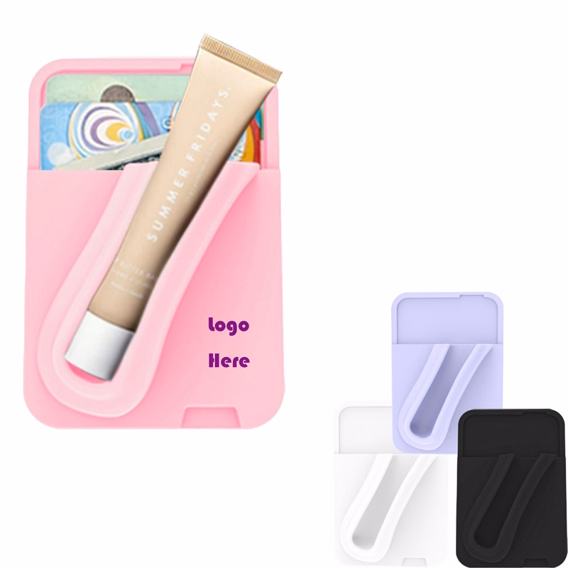 Card Case With Lipstick Holder