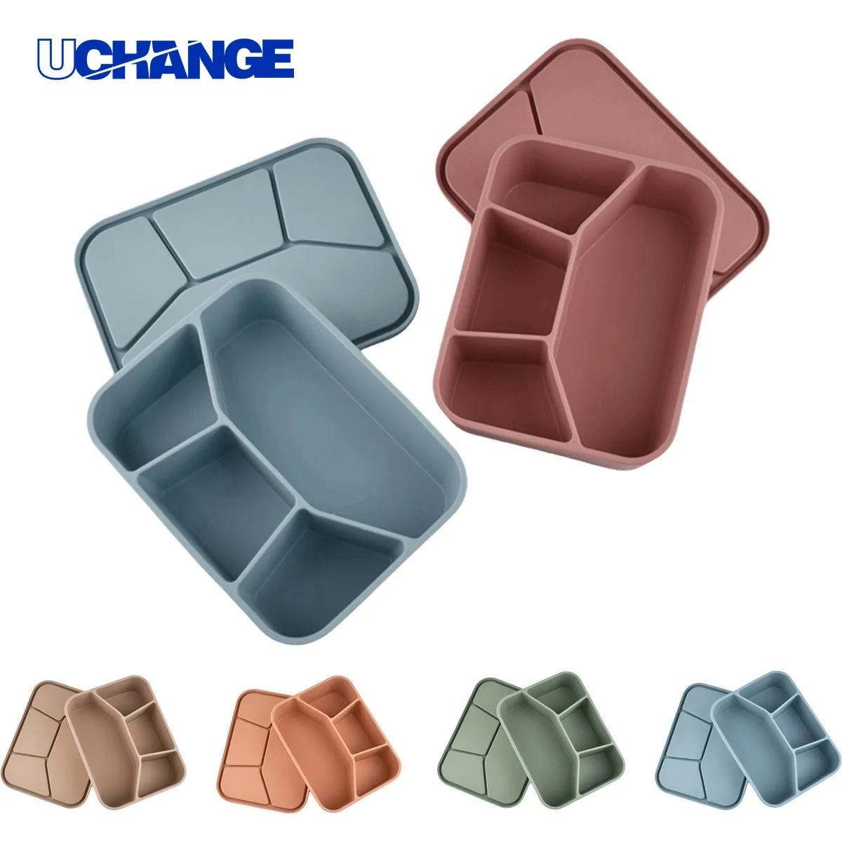Silicone Lunch Box Food Storage Container 1