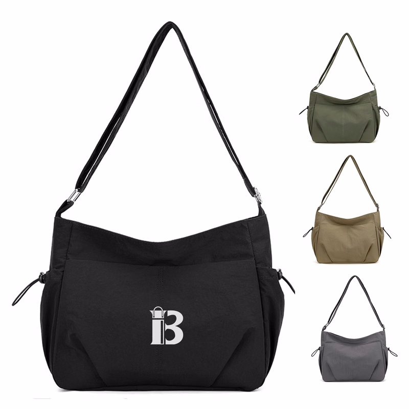 Unisex Lightweight Nylon Shoulder Crossbody Bag