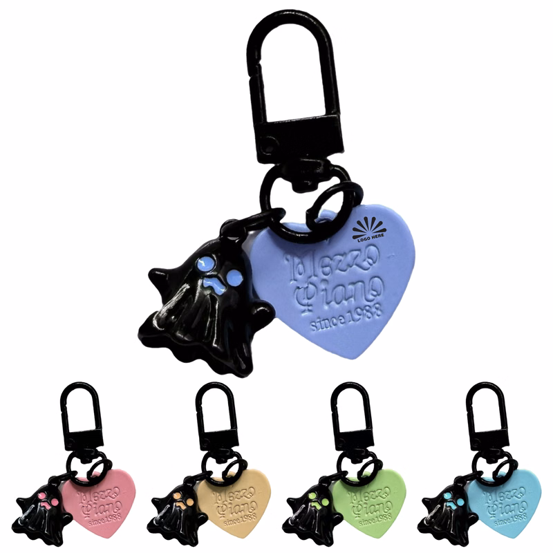 Customizable Cute Ghost Keychain