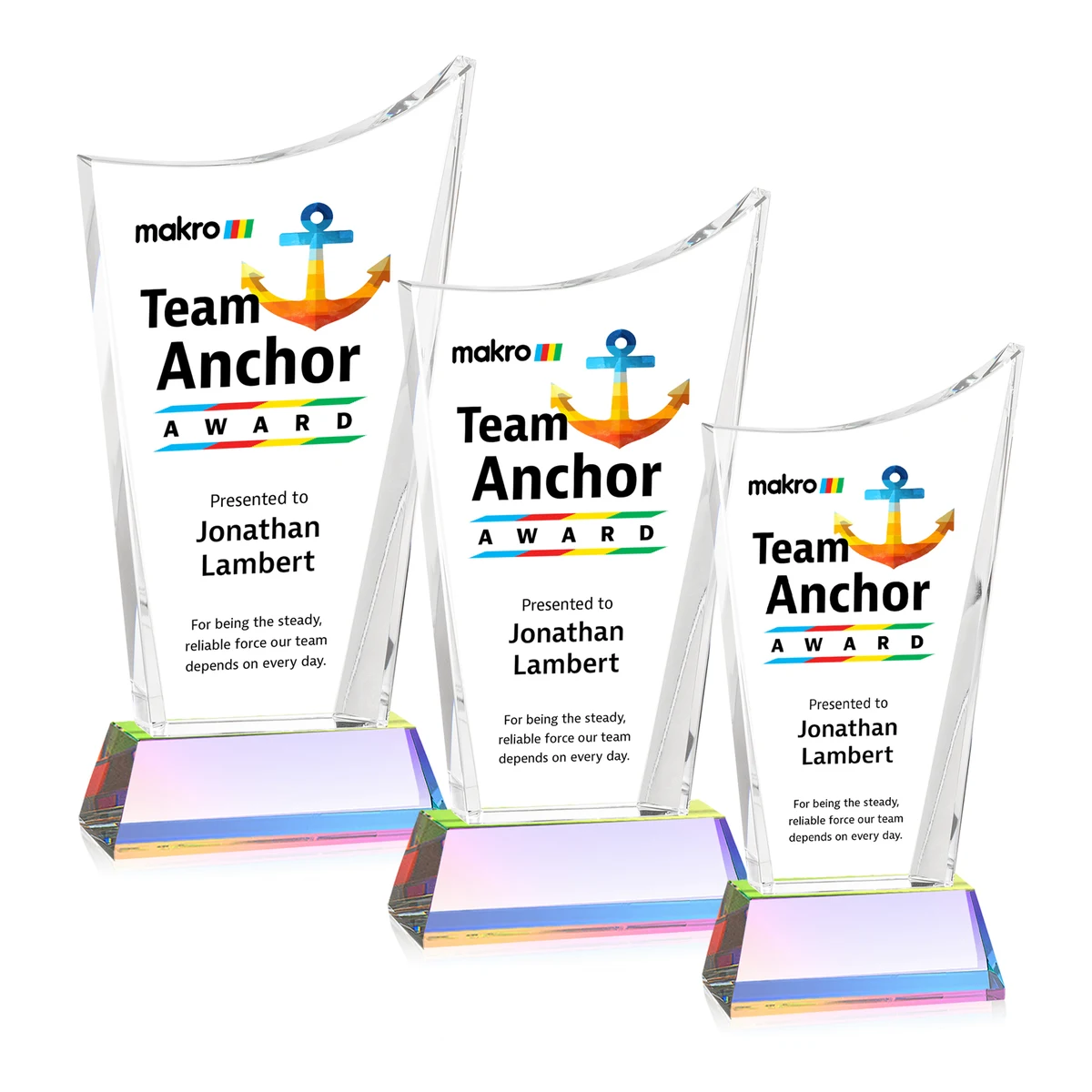 Burnett VividPrint™ Award on Newhaven Base - Prismatic 1