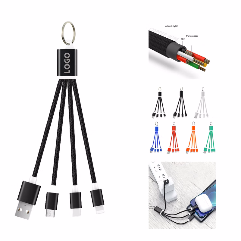 Multi USB Charging Keychain