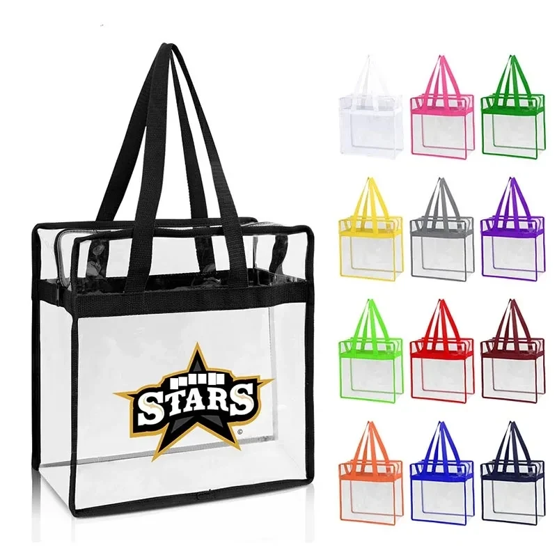 Transparent PVC Tote Bag Reusable & Durable 1