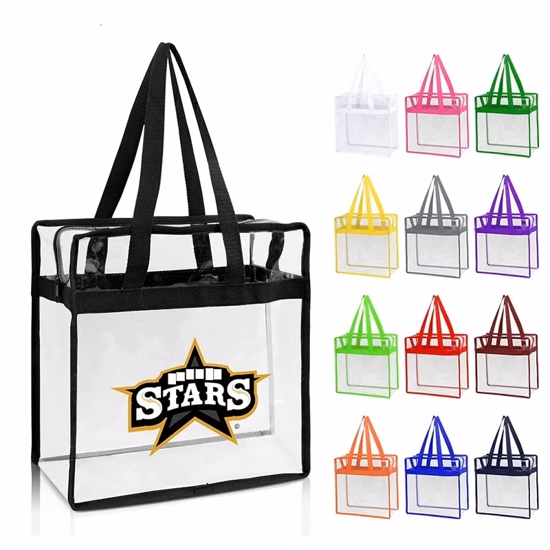 Transparent PVC Tote Bag Reusable & Durable