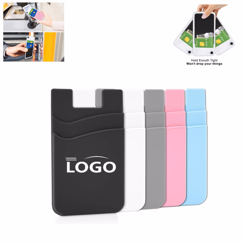 Silicone Phone Wallet Phone Case Back Clamp