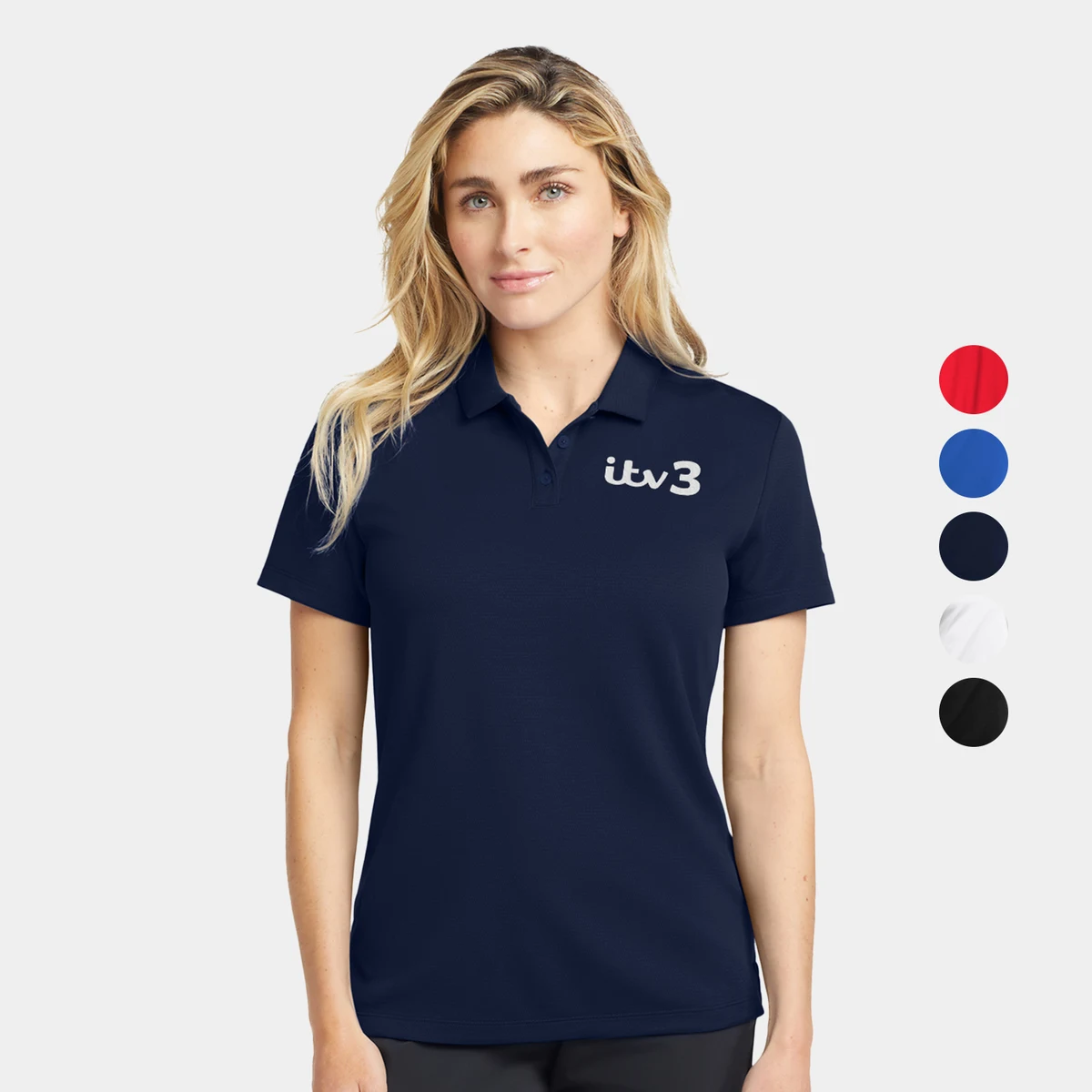 Nike Ladies Dry Essential Solid Polo w/ Screen Print 4.5 oz. 1