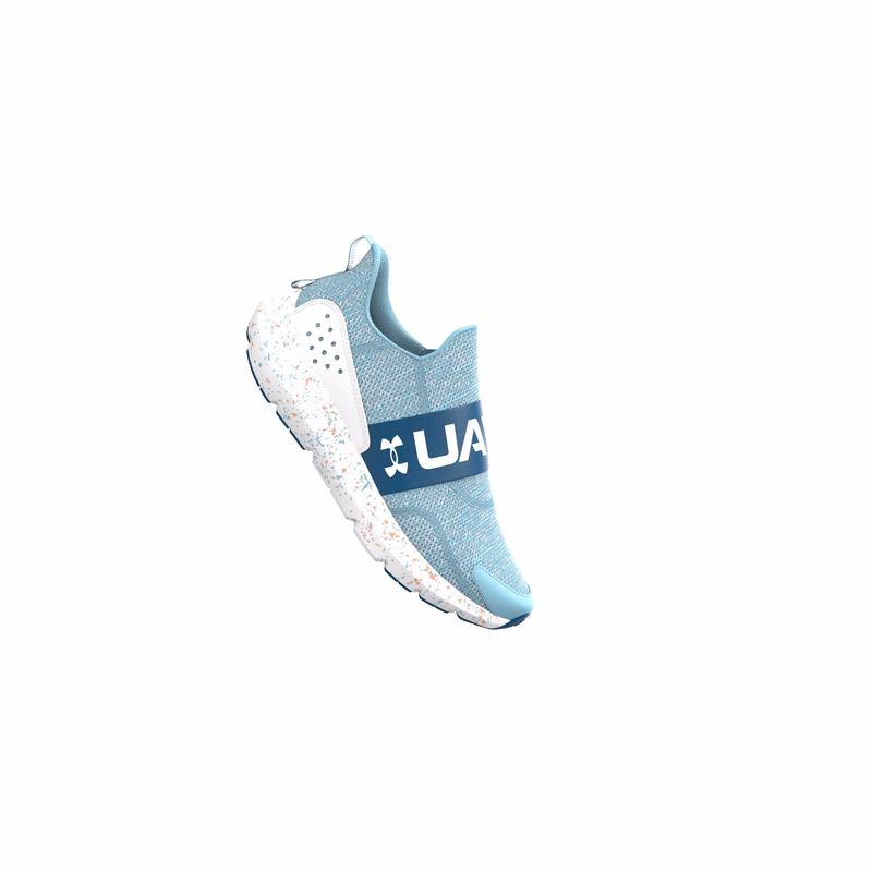 UA Surge 3 Slip Paint Splatter Girls' Grade School Running Shoes