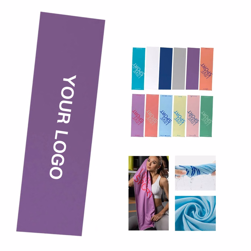 Portable Microfiber Cooling Towel for Yoga or Workouts