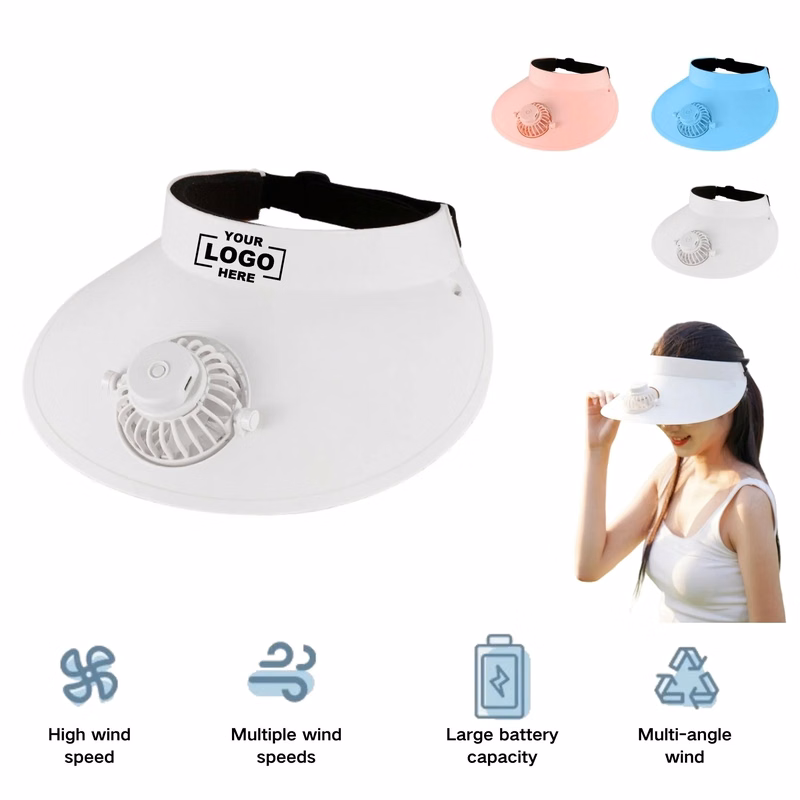 Summer Sun Protection Hat With Fan And Brim