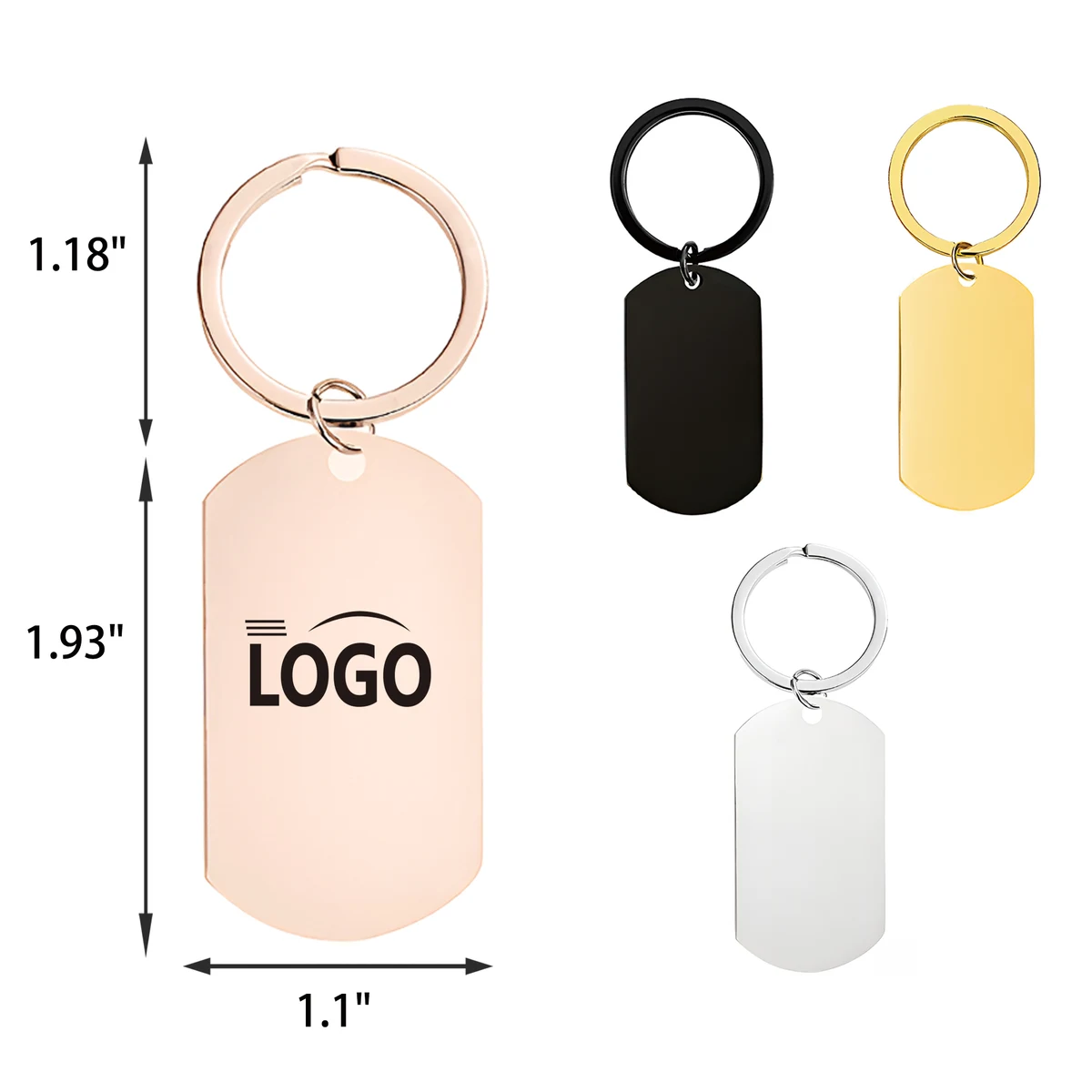 MOQ 50 PCS Stylish Stainless Steel Keychain 1