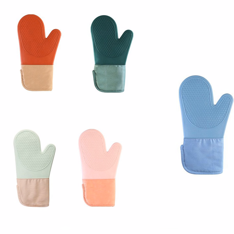 MOQ20 Silicone Thickened Lengthened Oven Mitt