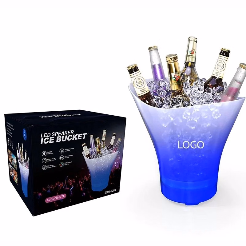 Illuminated Bluetooth ice bucket