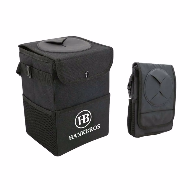 Foldable Car Trash Bag with Lid