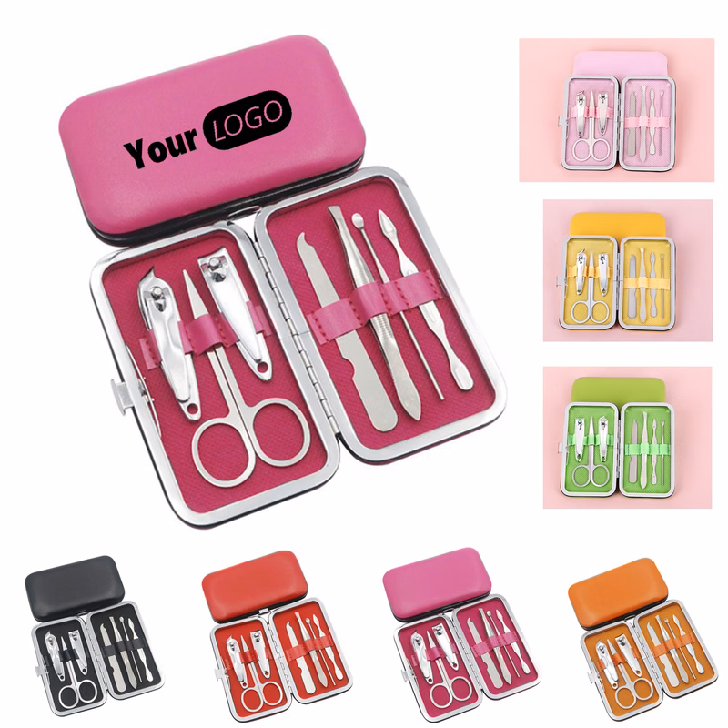 Premium 7-Piece Leather-like Manicure Set