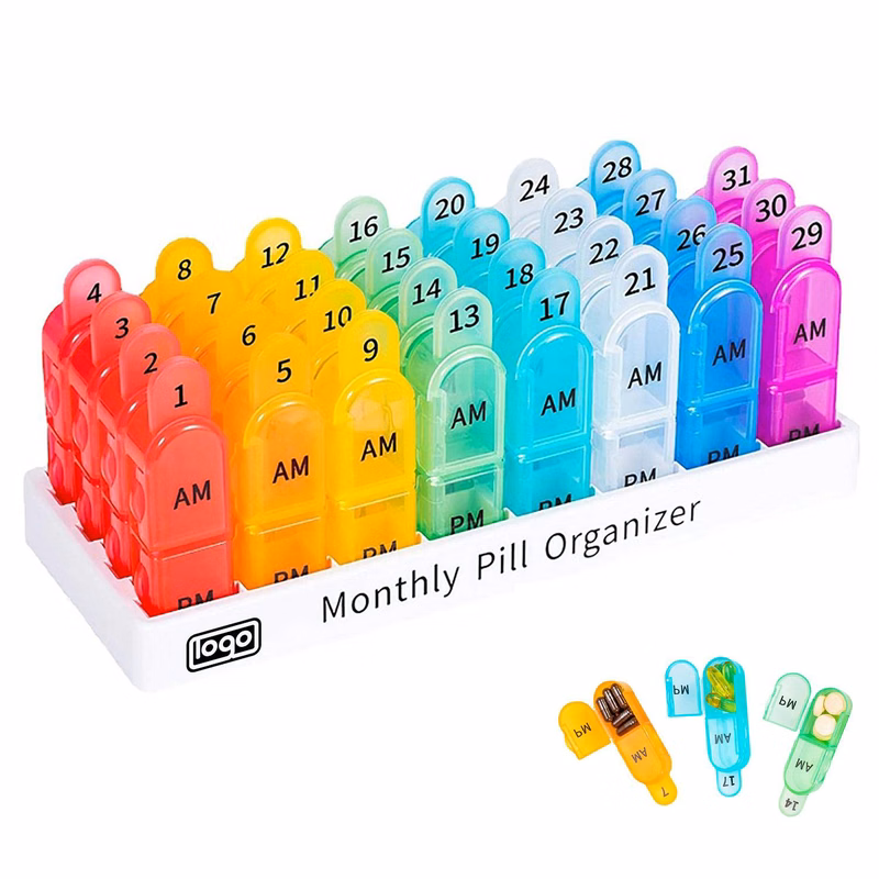 BPA-Free Portable Monthly Pill Organizer