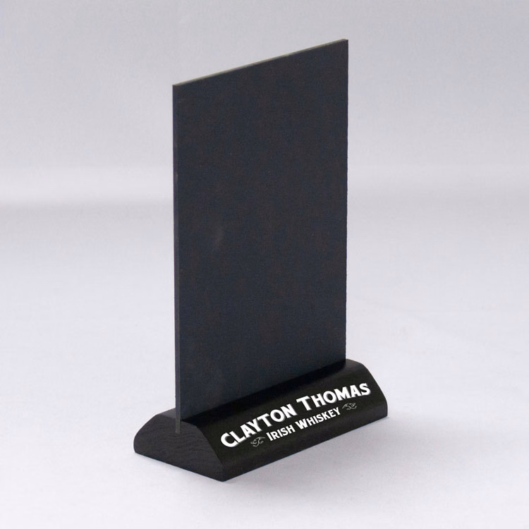 Chalkboard Table Tent with Geometric Base - 5w x 7h
