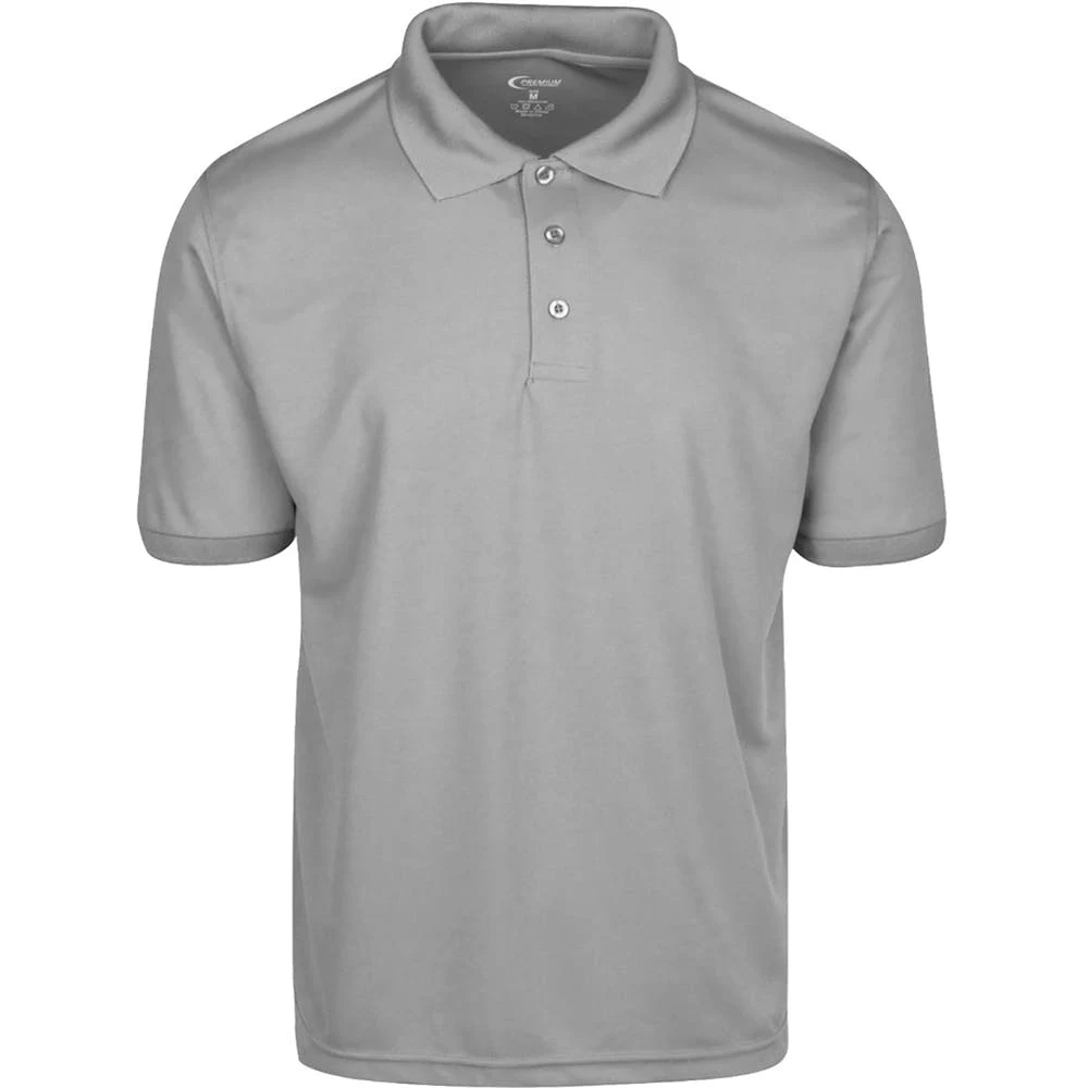 Men's Polo Shirts - Gray Medium Moisture Wicking 1