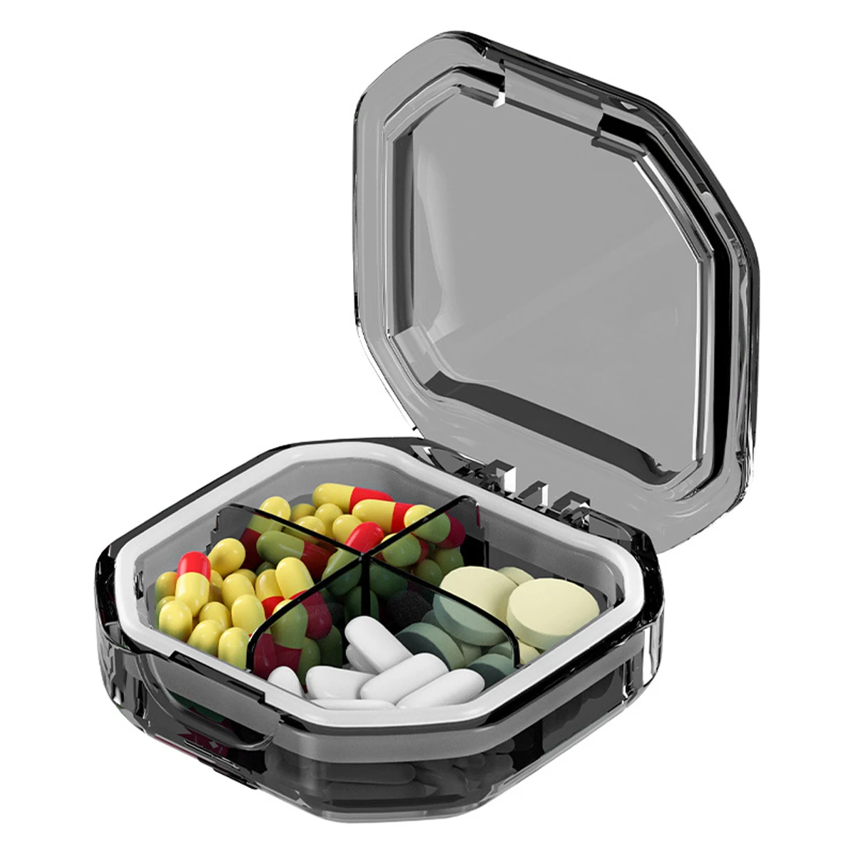 Portable Pill Organizer Medicine Vitamin Case 1