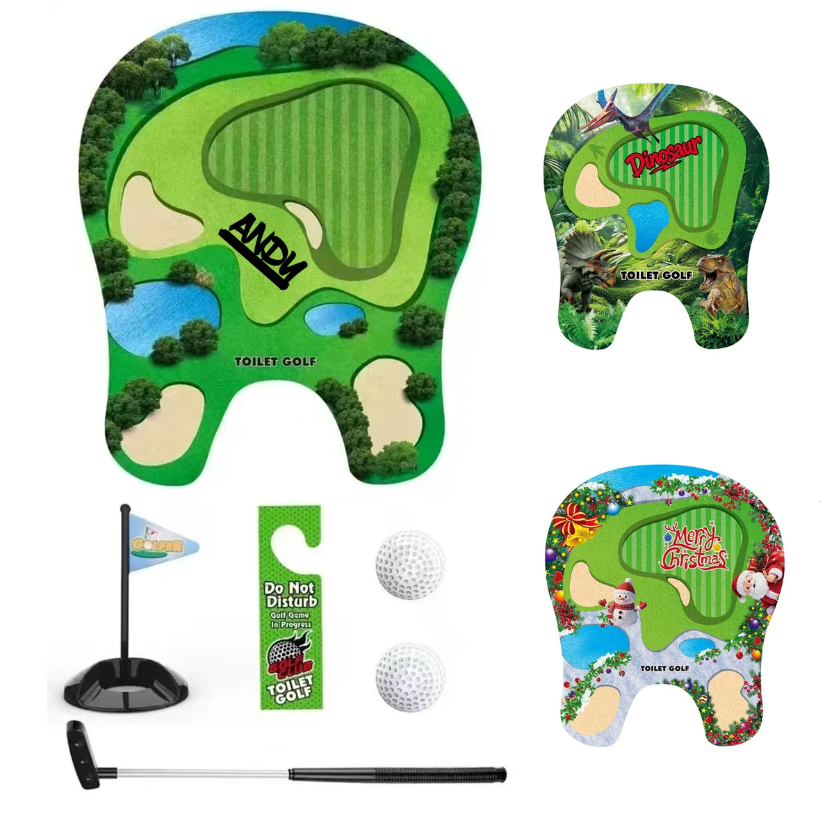 Toilet Golf Game Set 1