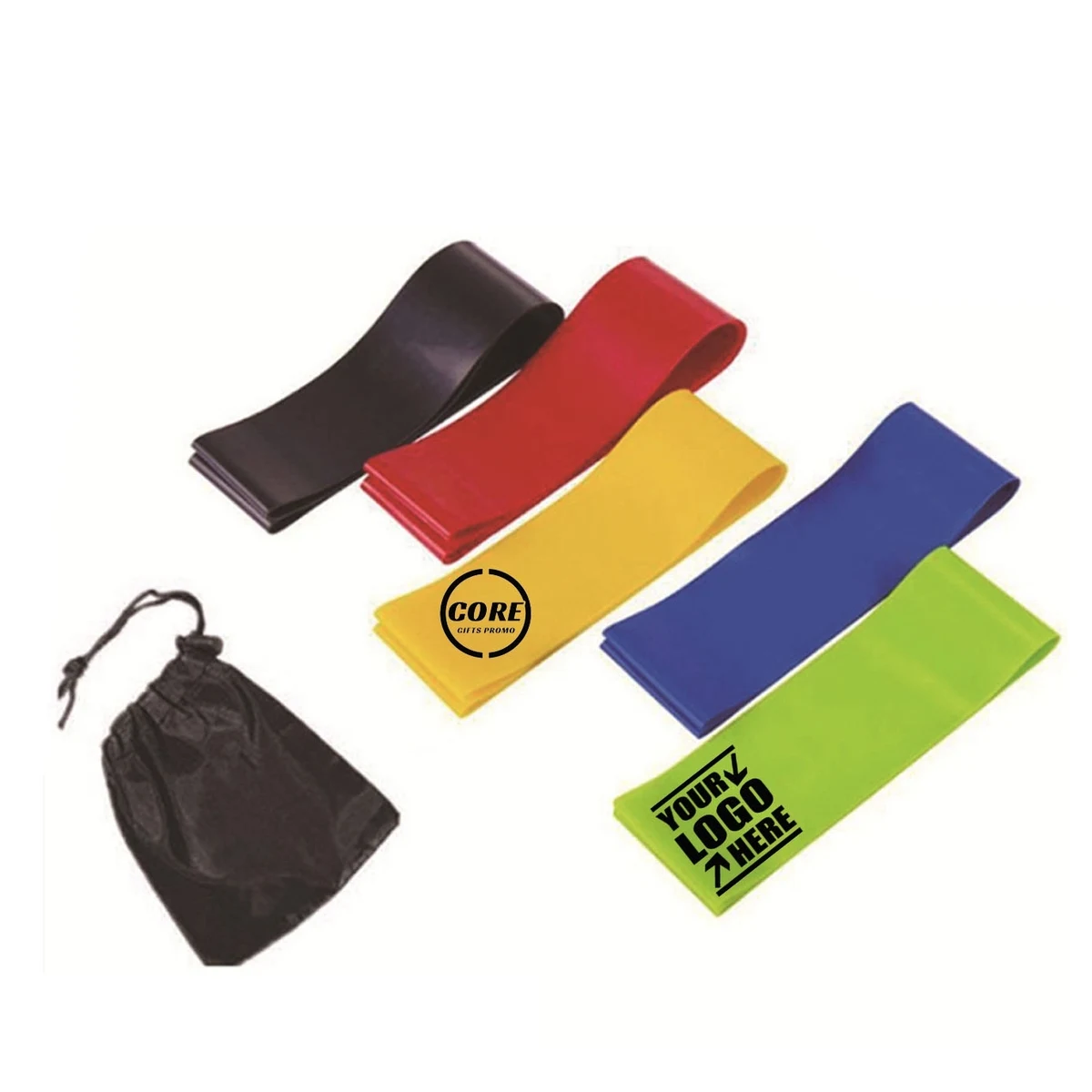 Fit Simplify Resistance Loop Exercise Bands, Set Of 5 1