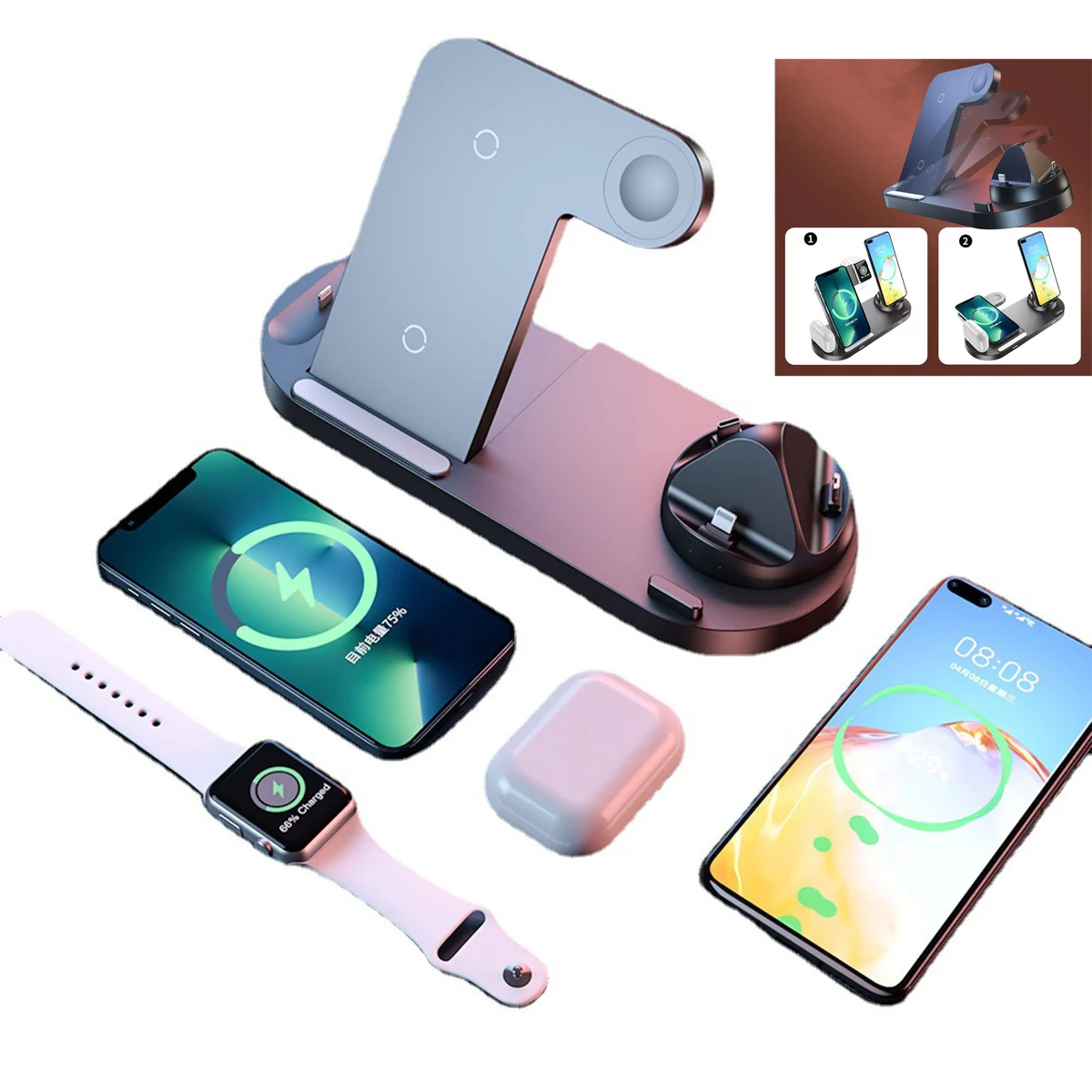 Folding Wireless Charging Station 1