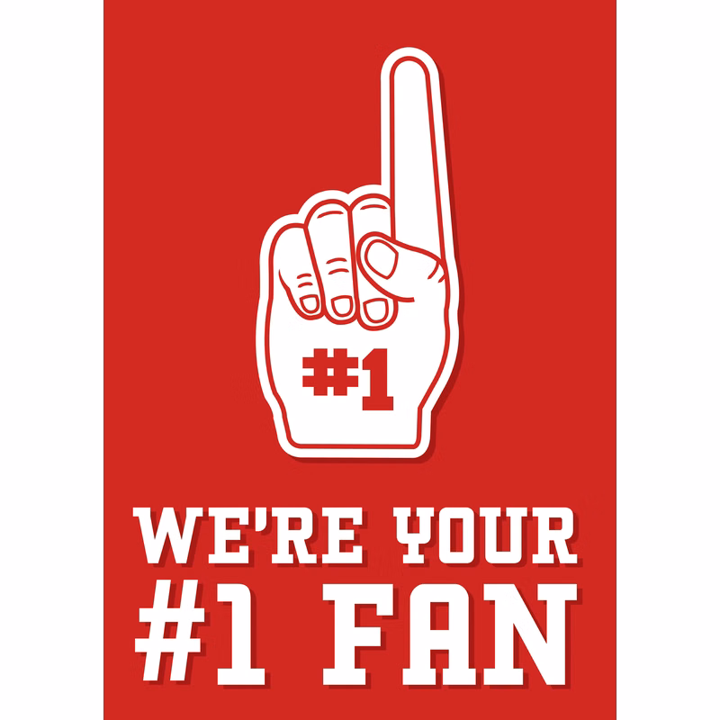 Your #1 Fan - Just Because Card