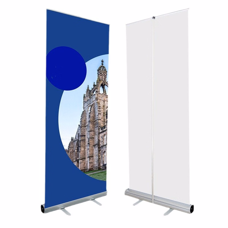 Economy Retractable Vinyl Banner Stand w/ Graphic Print