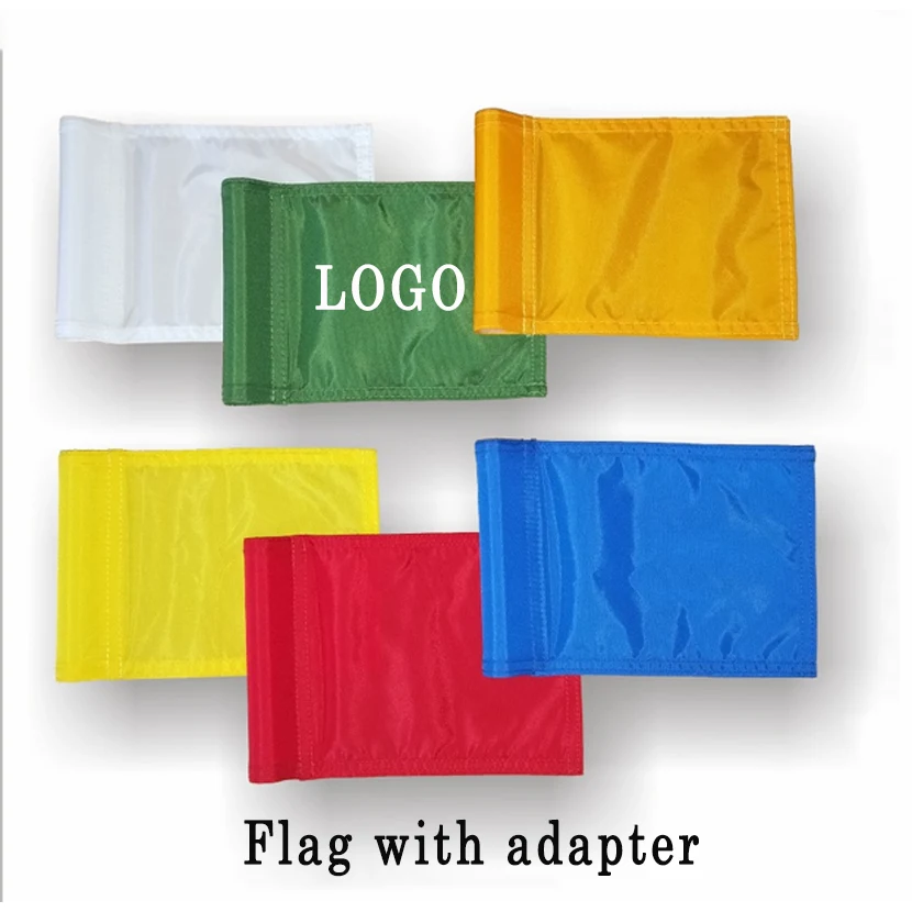 20" L x 14" W Custom 420D Golf Flags With Connecting Tube 1