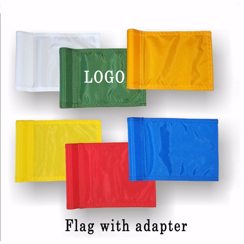 20" L x 14" W Custom 420D Golf Flags With Connecting Tube