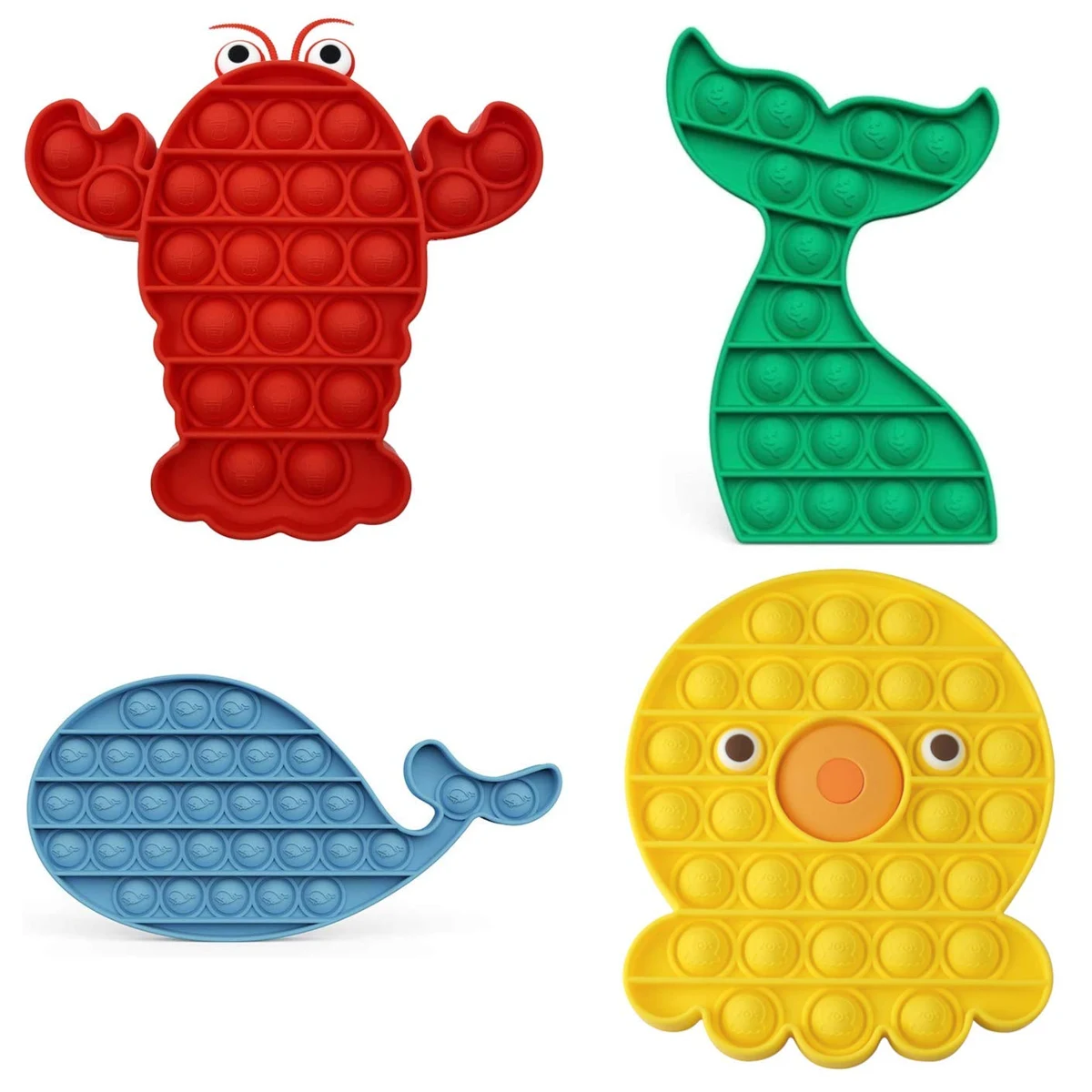 Sea Animals Pop Fidget Toys For Anxiety Stress Relief 1