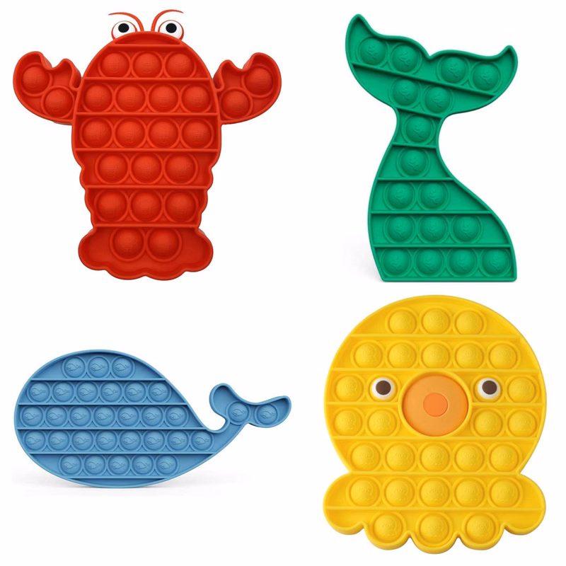Sea Animals Pop Fidget Toys For Anxiety Stress Relief