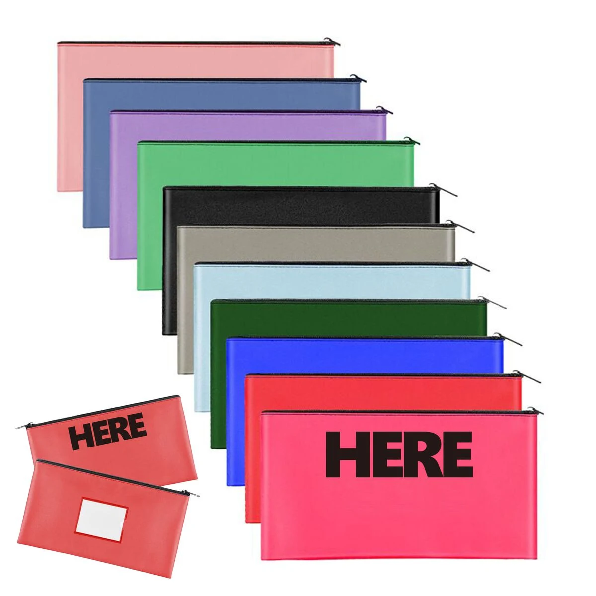 Full Color PU Leather Receipt Pouch 1