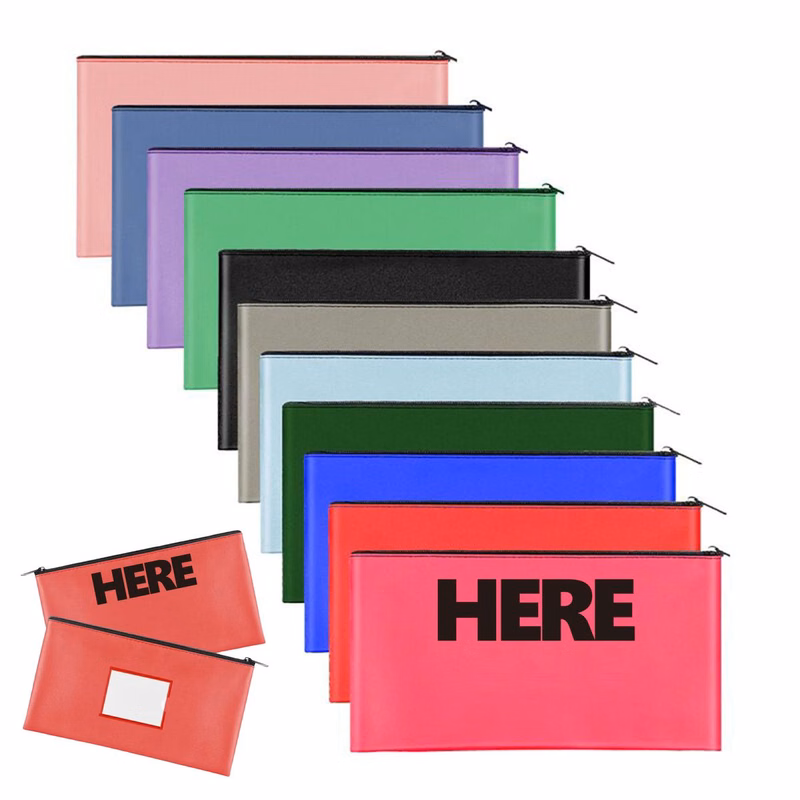 Full Color PU Leather Receipt Pouch