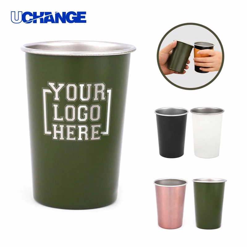 Party Drink Aluminum Beer Cup Container (12oz)