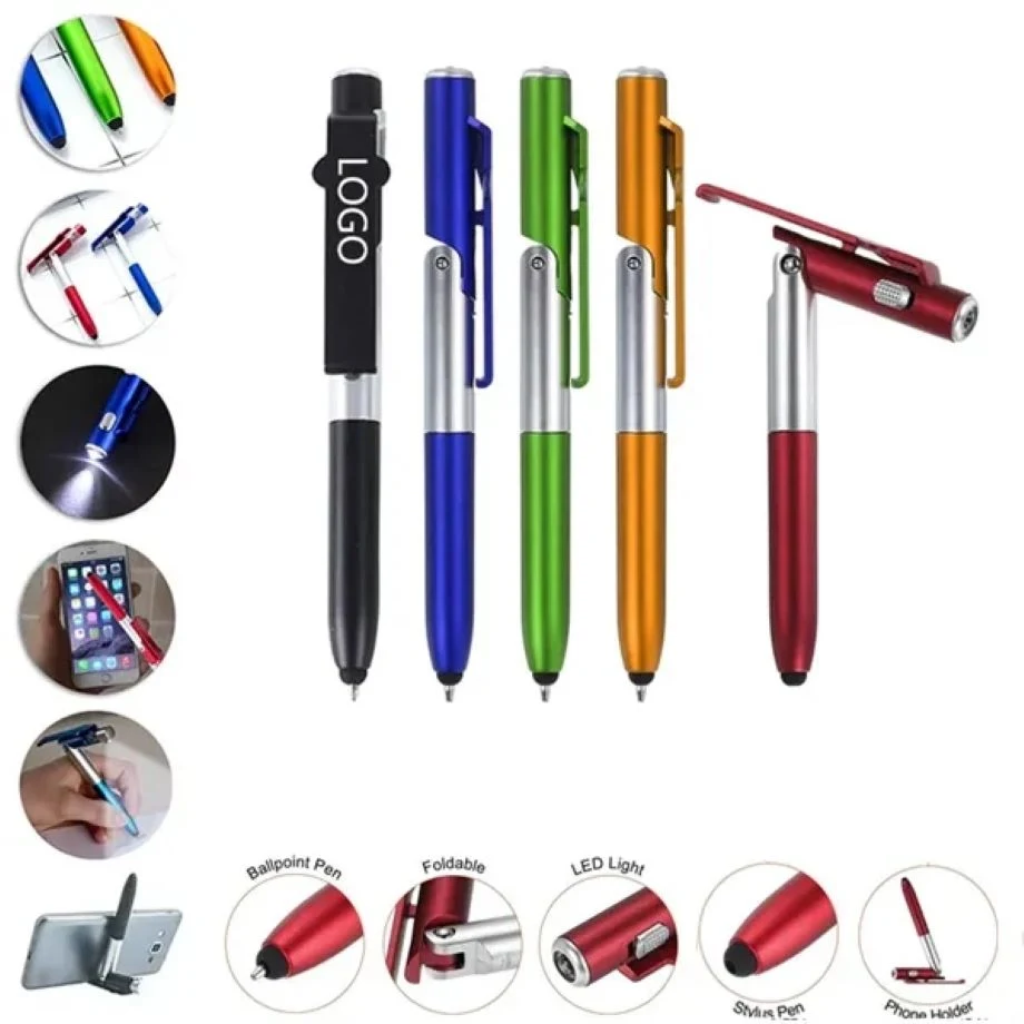 Multifunction Touch Screen Ballpoint Pens with LED Light 1