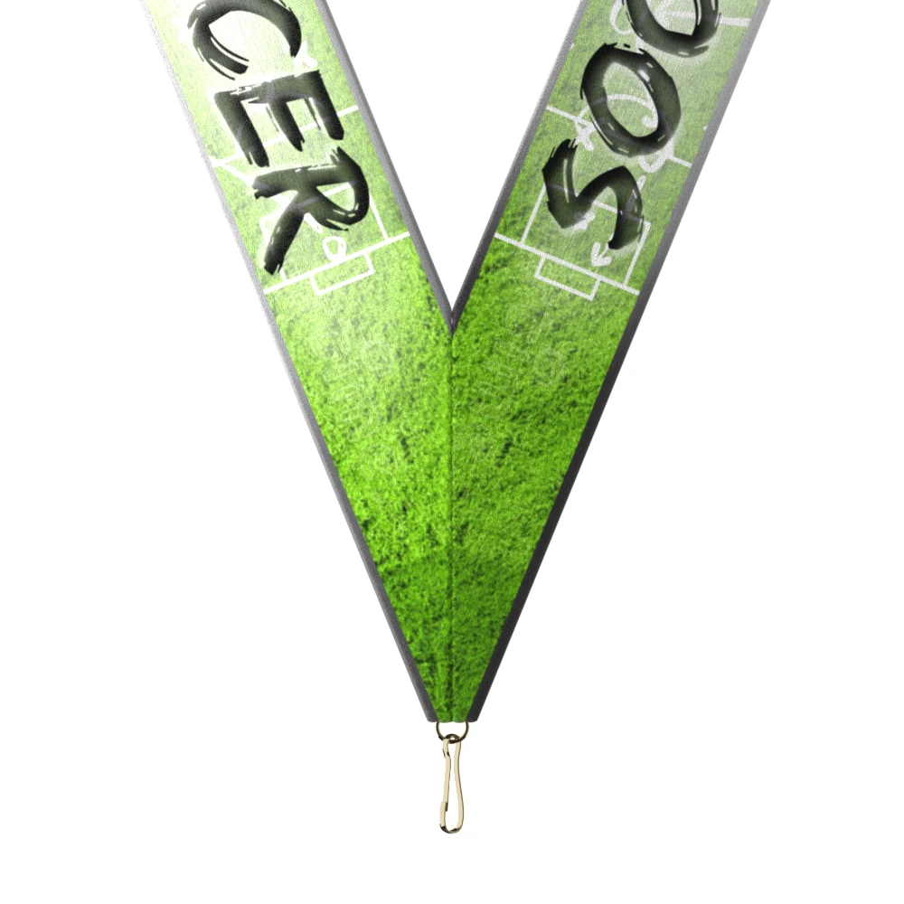 1-1/2" x 34" Sublimated Soccer Neckband w/ Quick Clip 1