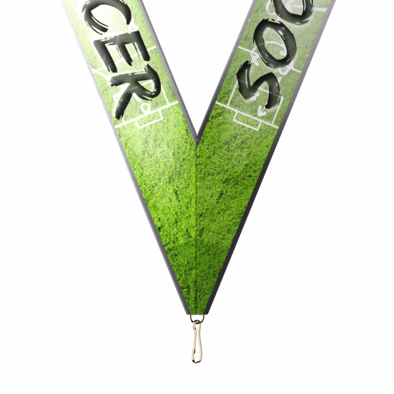 1-1/2" x 34" Sublimated Soccer Neckband w/ Quick Clip