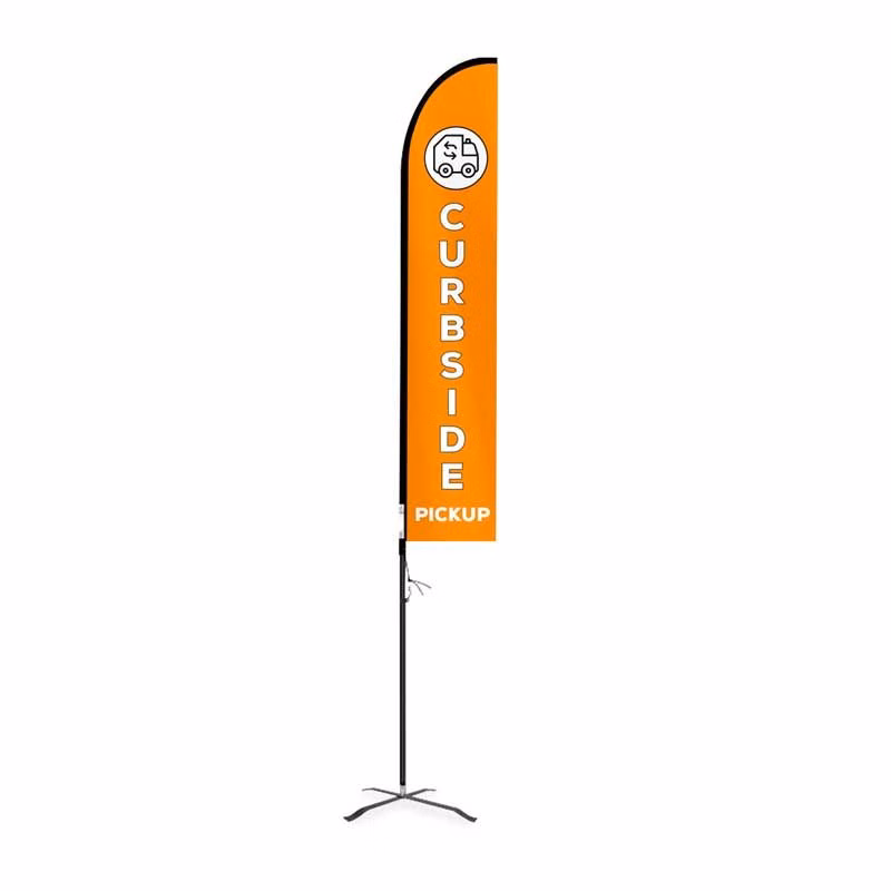 Restaurant Banner EVO Feather Flag - COVID-19 Sign