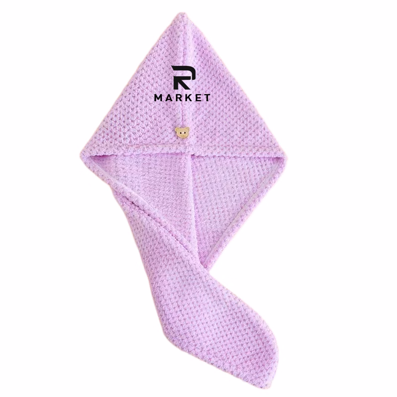 Mesh-Texture Hair Drying Turban