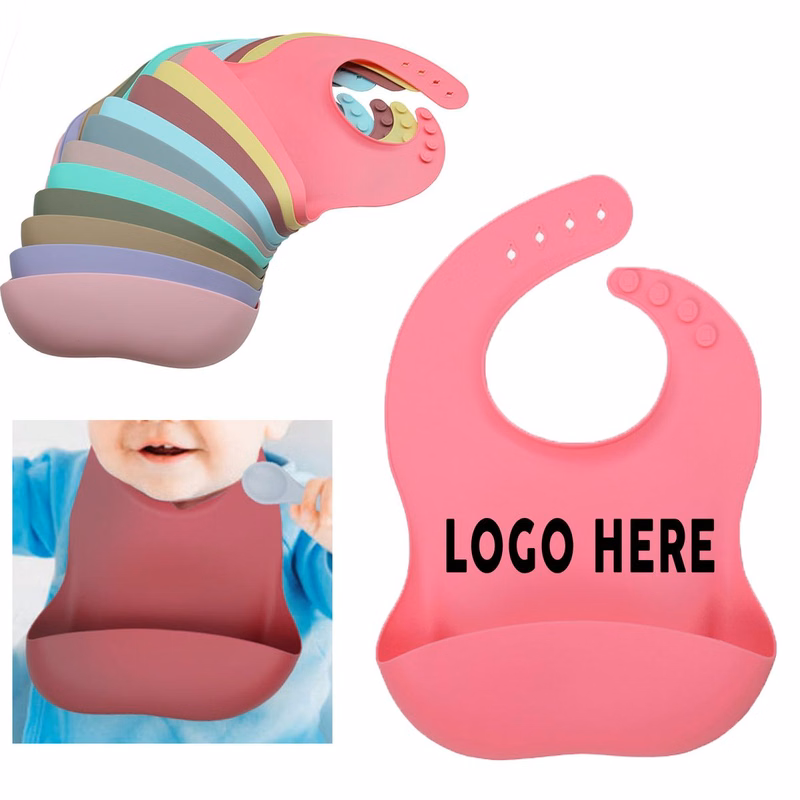 Waterproof Oil-Proof Silicone Baby Feeding Bib