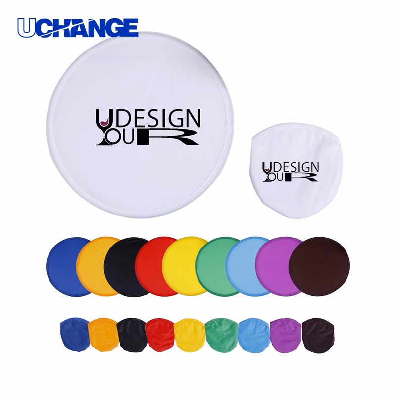 Collapsible Polyester Flying Disc with Pouch