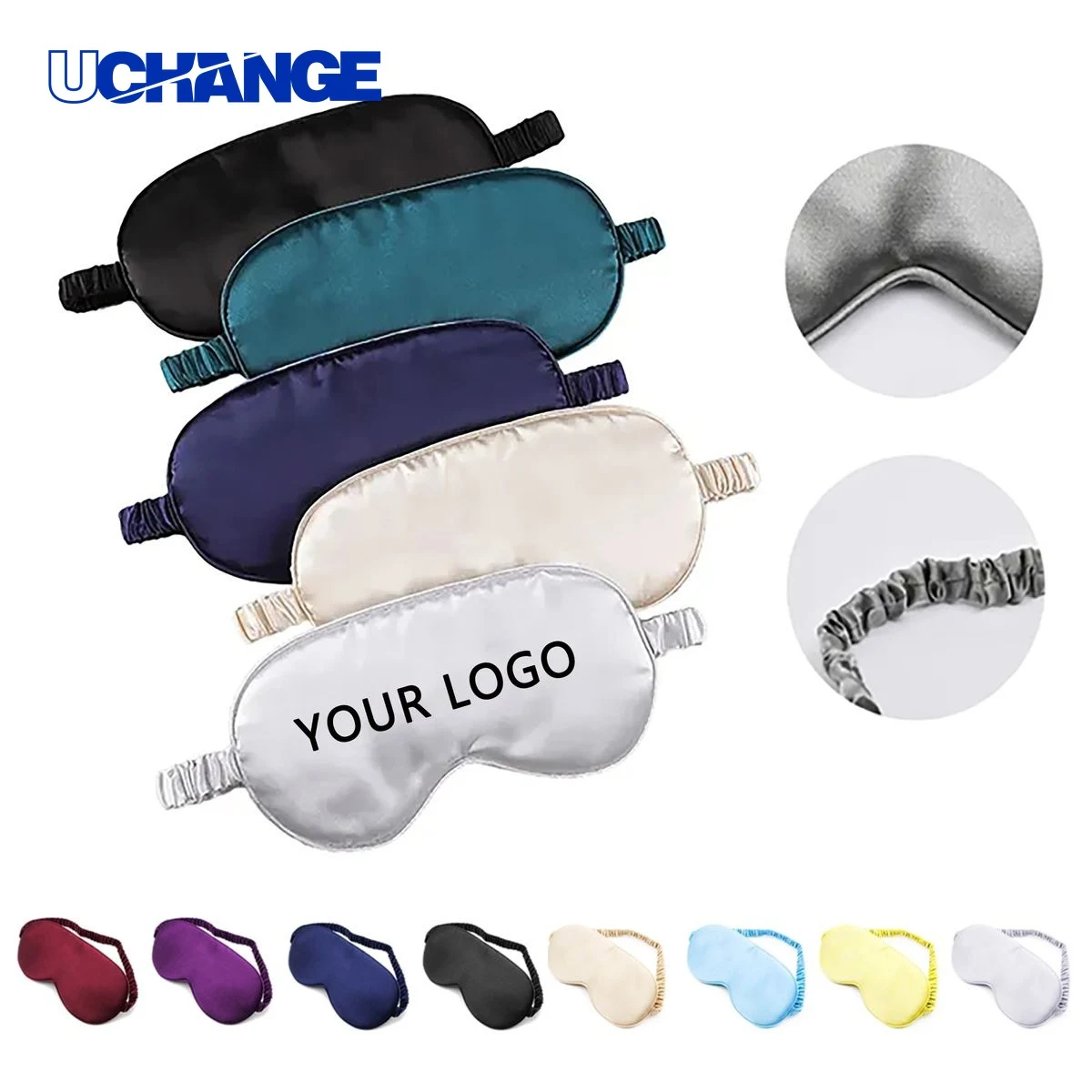Double-Sided Silk Elastic Sleep Eye Mask 1