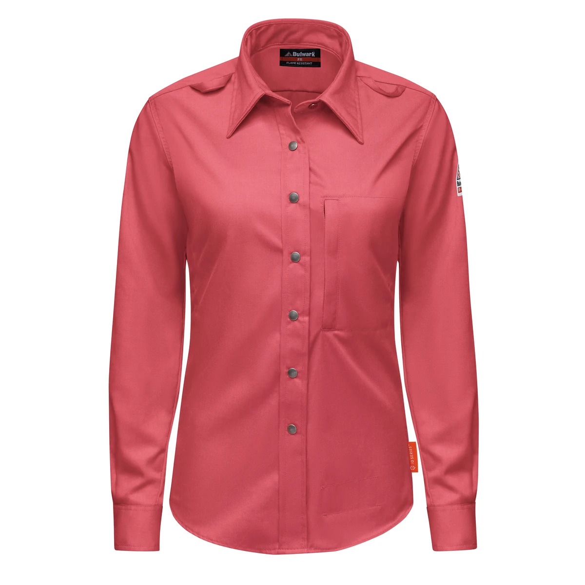 Bulwark® iQ Series® Women's Midweight Comfort Snap-Front Woven Shirt 1