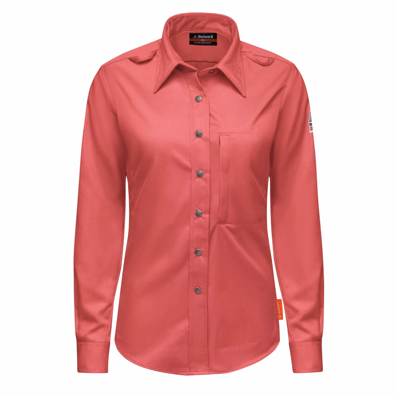 Bulwark® iQ Series® Women's Midweight Comfort Snap-Front Woven Shirt