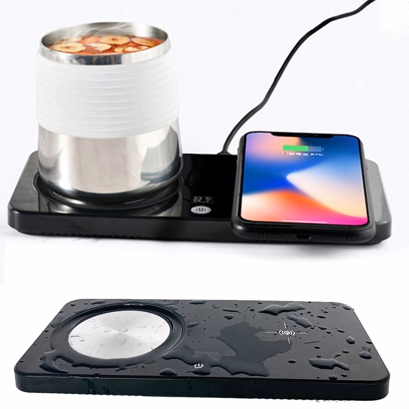 2 In 1 Smart Coffee Mug Warmer With Wireless Charger