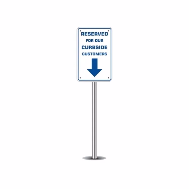 Reserved Parking for Curbside Customers Signs (1ft x 1ft)