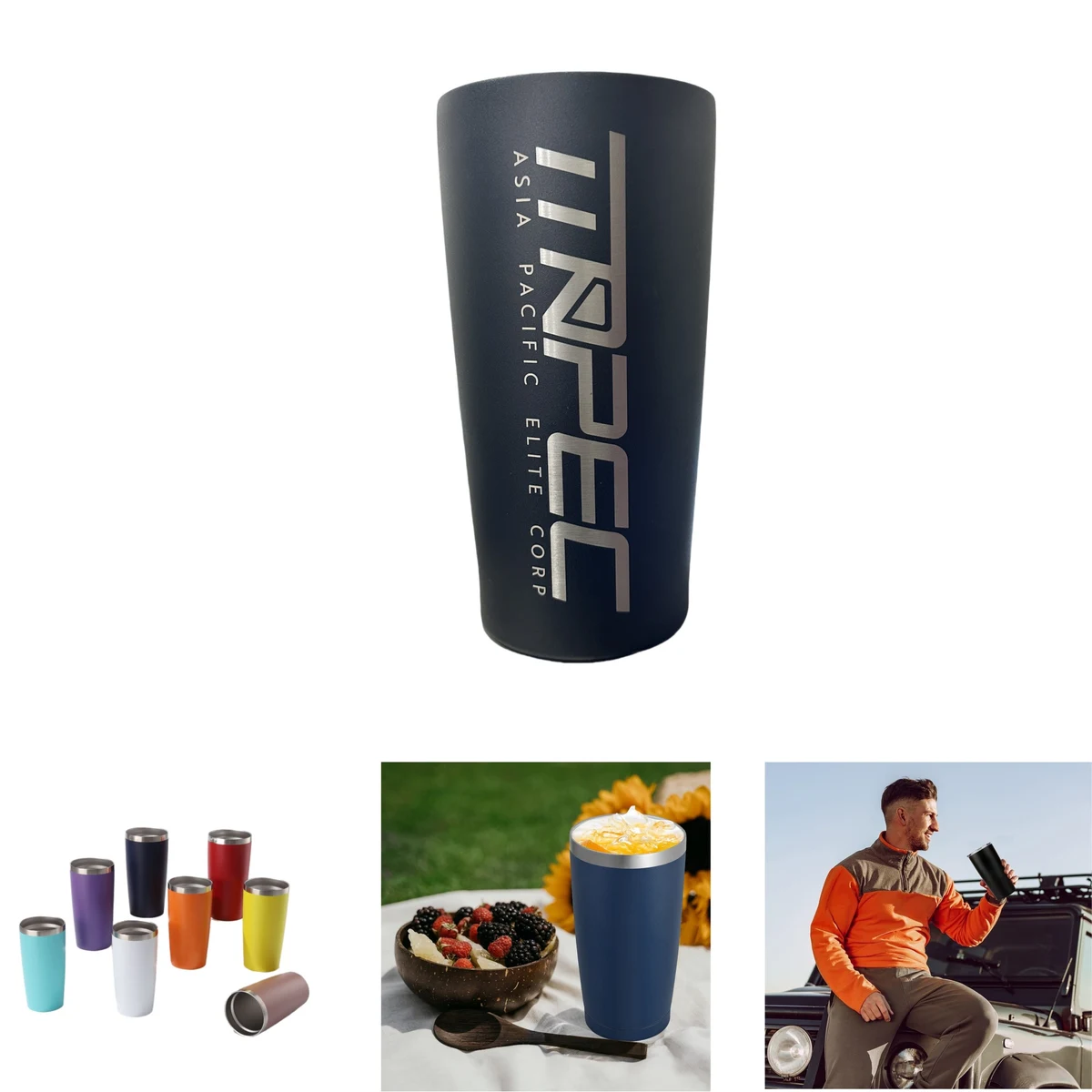 20 oz Travel Coffee Tumbler with Lid 1