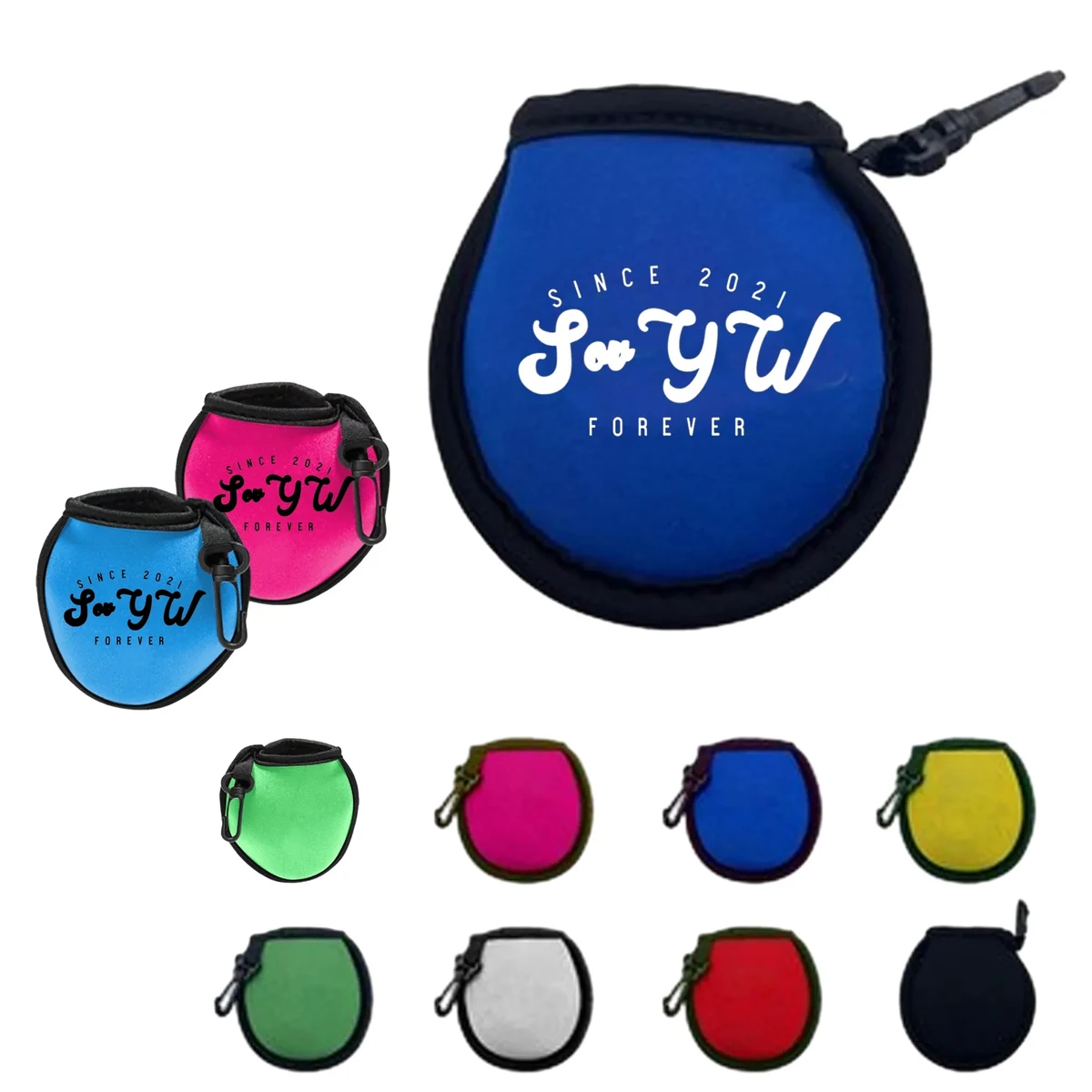 Portable Golf Ball Cleaner Pouch Washer Pocket Bag 1