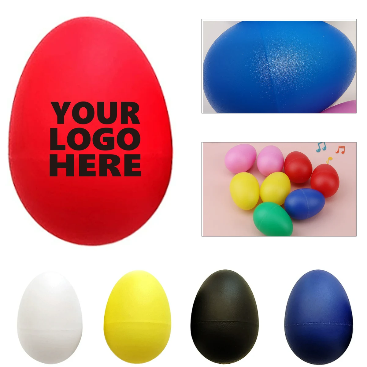 Colorful Musical Egg Shakers Made of Plastic 1