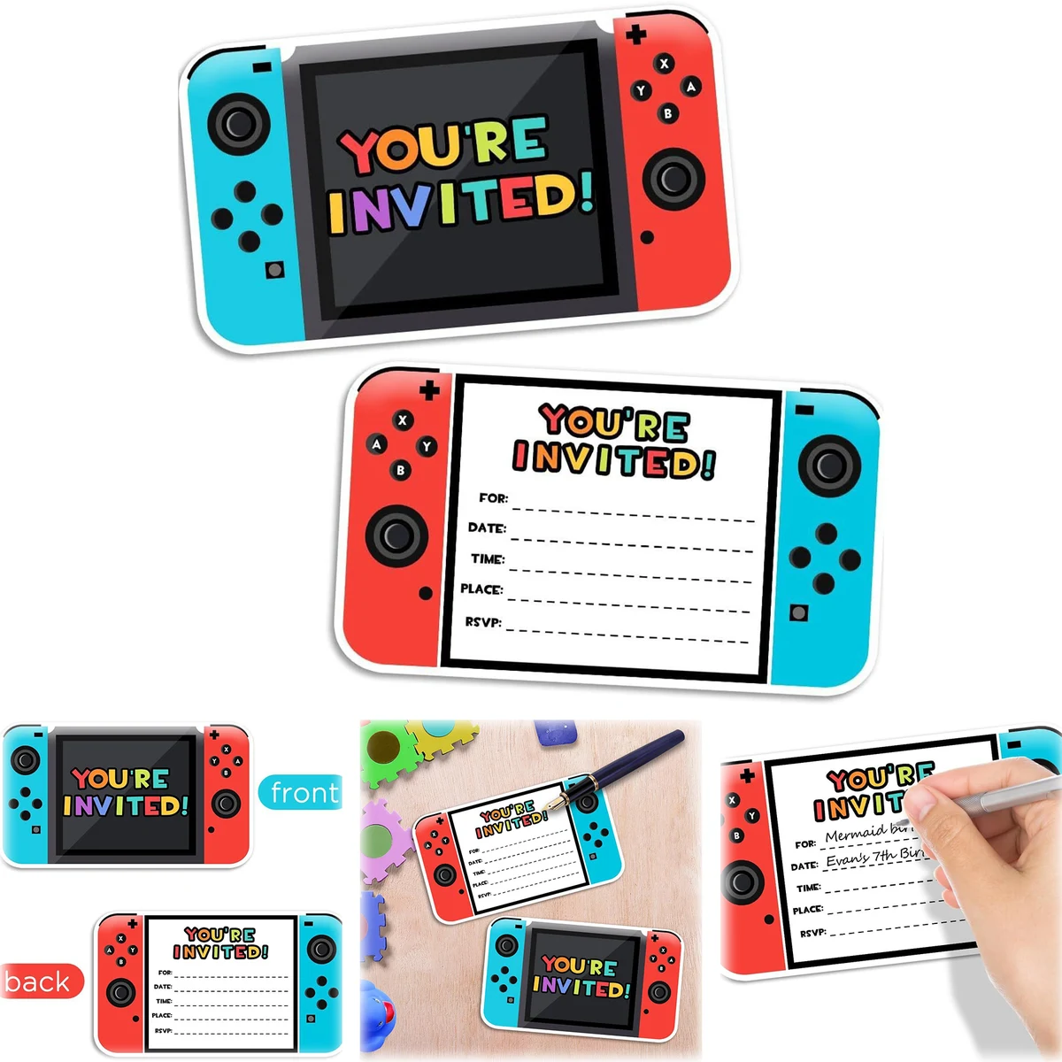 Birthday Party Fill In Invitations 1